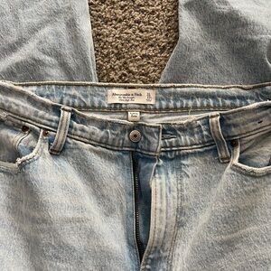 Abercrombie and Fitch Curve Love 90’s Straight Leg Ultra High Rise Jeans